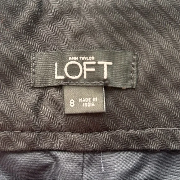 Ann Taylor LOFT Speckled Tweed Cuffed‎ Trousers Fully Lined Size 8 - Picture 5 of 8